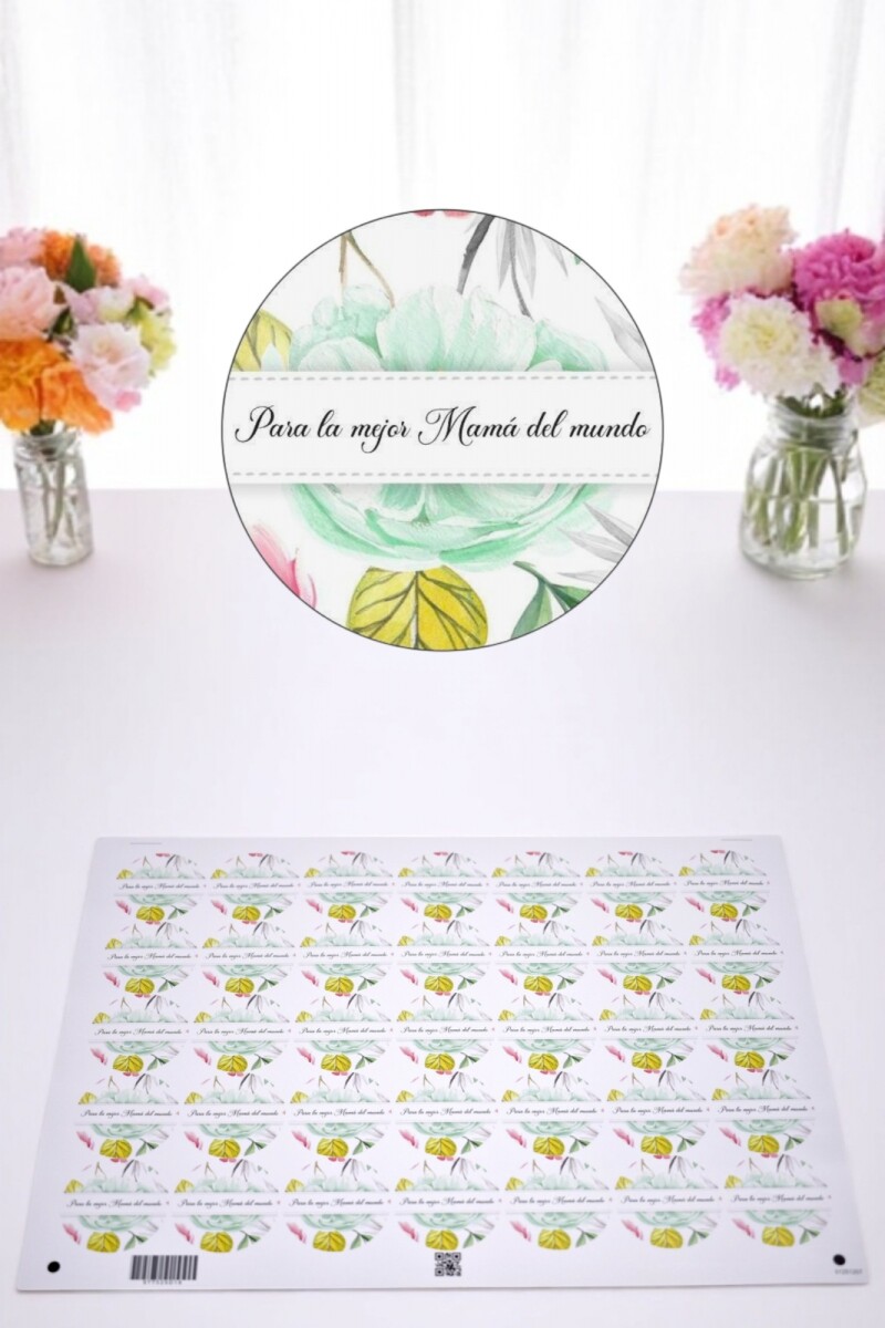 Stickers día de la madre plancha - DISEÑO 12 