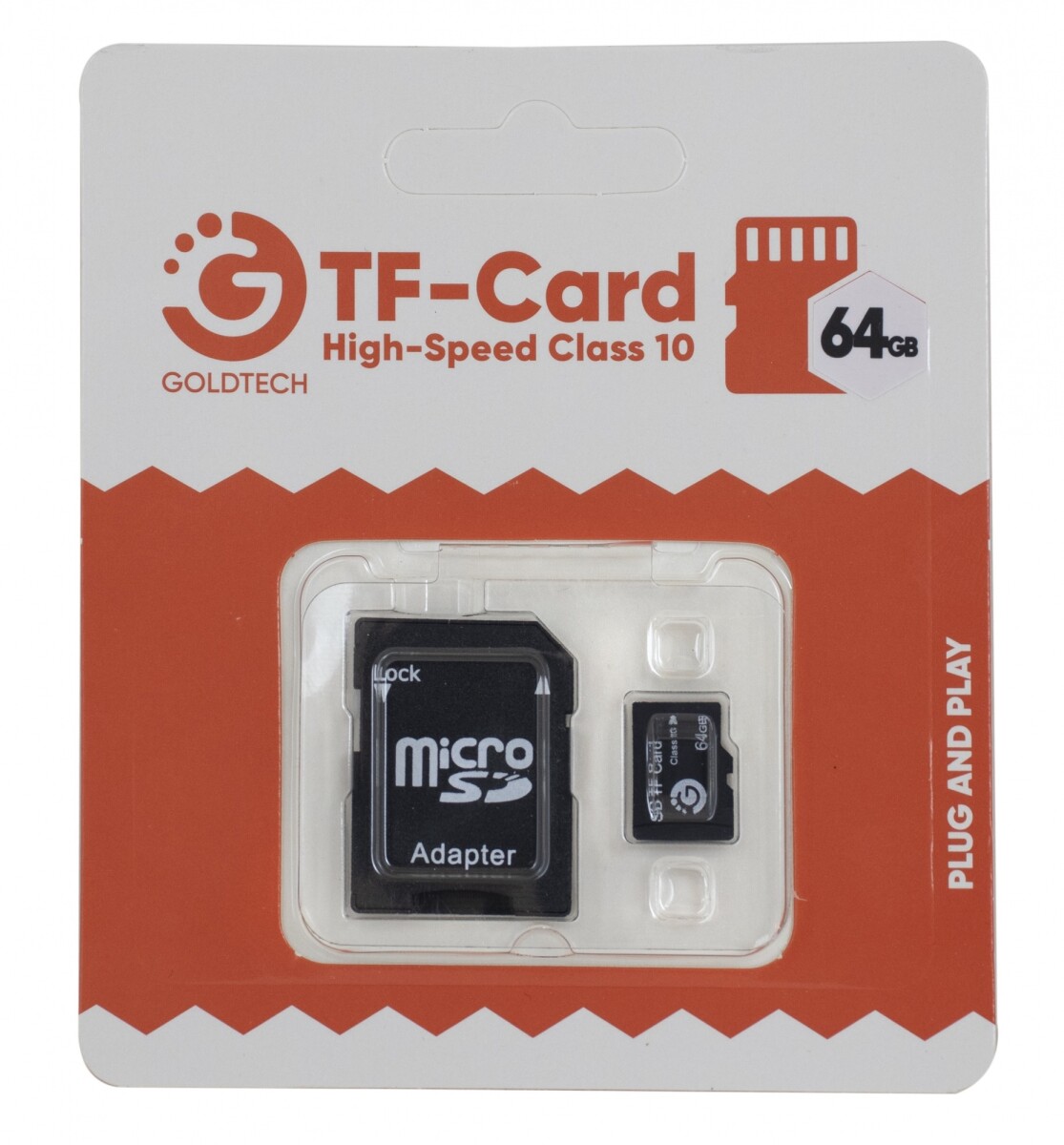 Memoria Micro Sd Goldtech 64GB Clase 10 con Adaptador - 001 