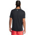 UA LAUNCH CAMO SHORTSLEEVE-GRY BLK-001
