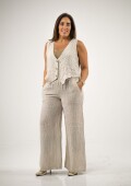 Conjunto 100% lino Beige