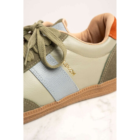 Zapatilla Cuero Combinada Safari