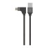 Cable De Datos Usb 2 En 1 iPhone Lightning Marvo Celular Color Variante Negro