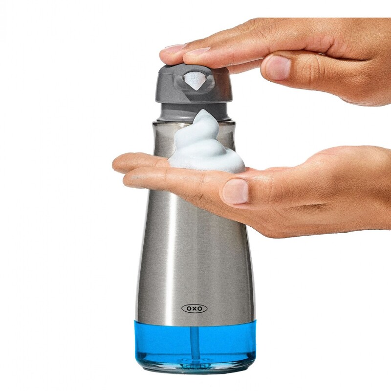 Dispensador de jabón espumoso de acero oxo Dispensador de jabón espumoso de acero oxo