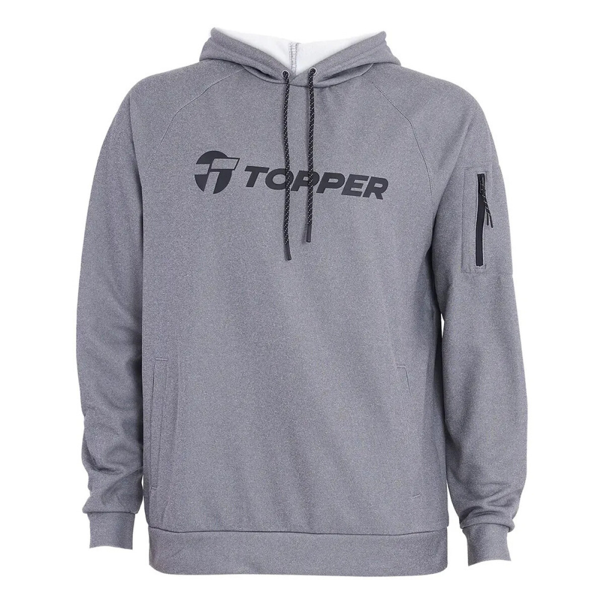 HOODIE POLY FLEECE MEN TRNG - GRIS PE 