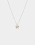 Cadena Corta con Dije Con Mariposas Cadena Corta Con Dije Mariposa - Plateado