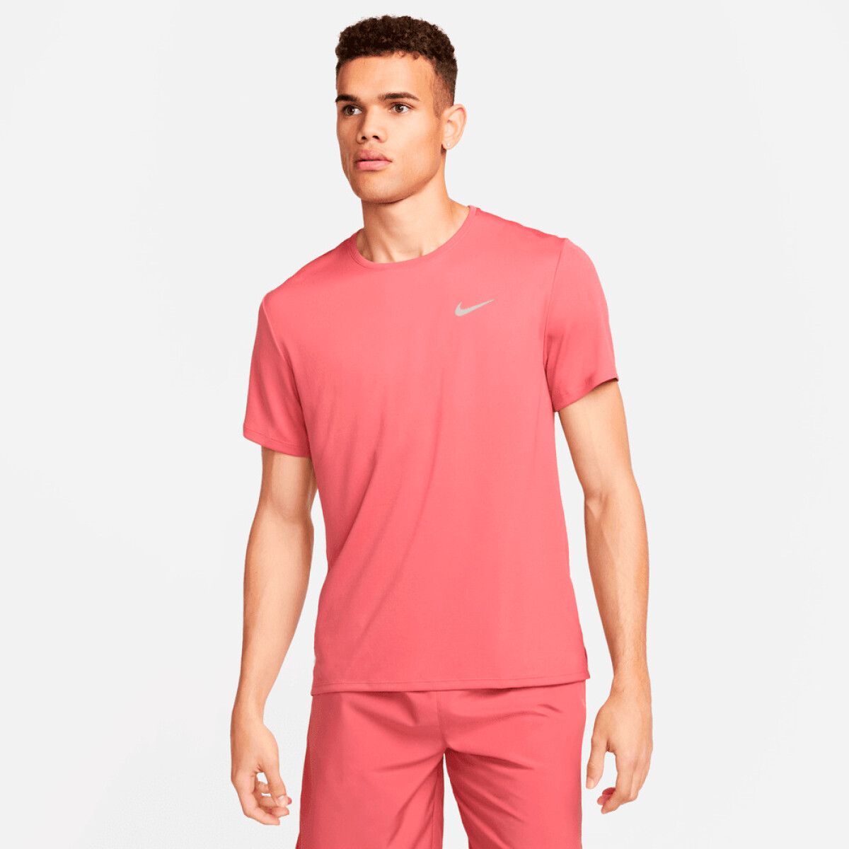 Camiseta Nike Dri-Fit Uv Miler de Hombre - Rosado 