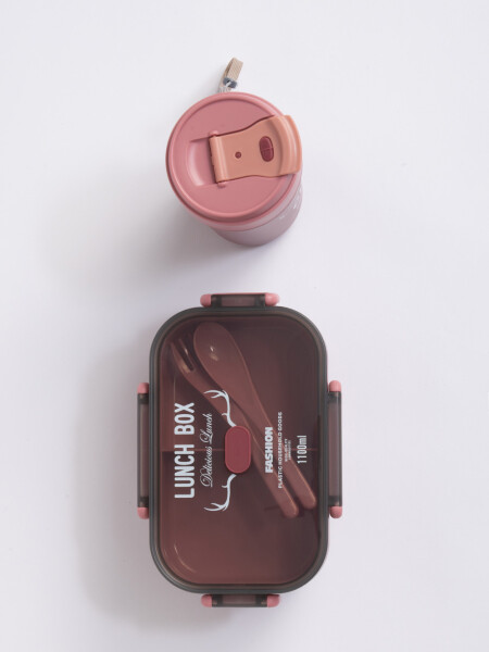 Set lunchera con vaso Bordo