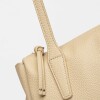 Bolso Sign en efecto cuero Natural