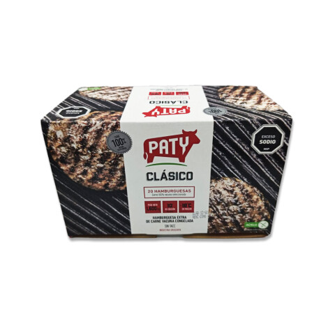 Hamburguesa Paty Clasica Caja 20 Unid Hamburguesa Paty Clasica Caja 20 Unid