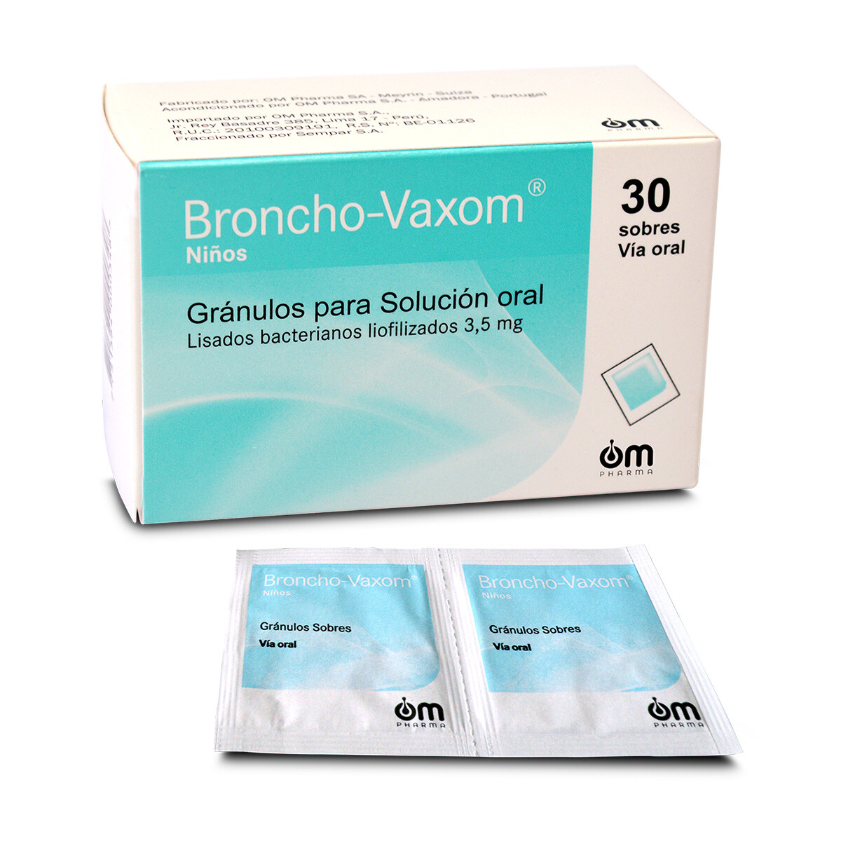 BRONCHO-VAXOM NIÑOS POLVO CJ X 30 SOBRES 