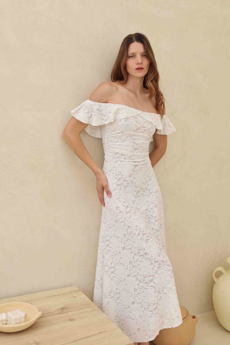 VESTIDO GEMA HUESO