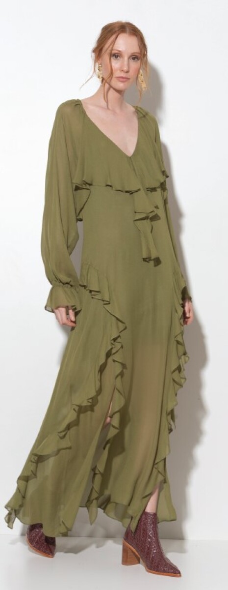 Vestido Molly - Verde Oliva 