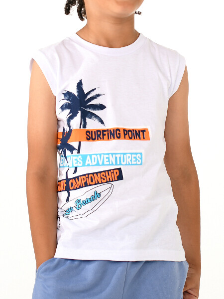 MUSCULOSA SURFING POINT BLANCO