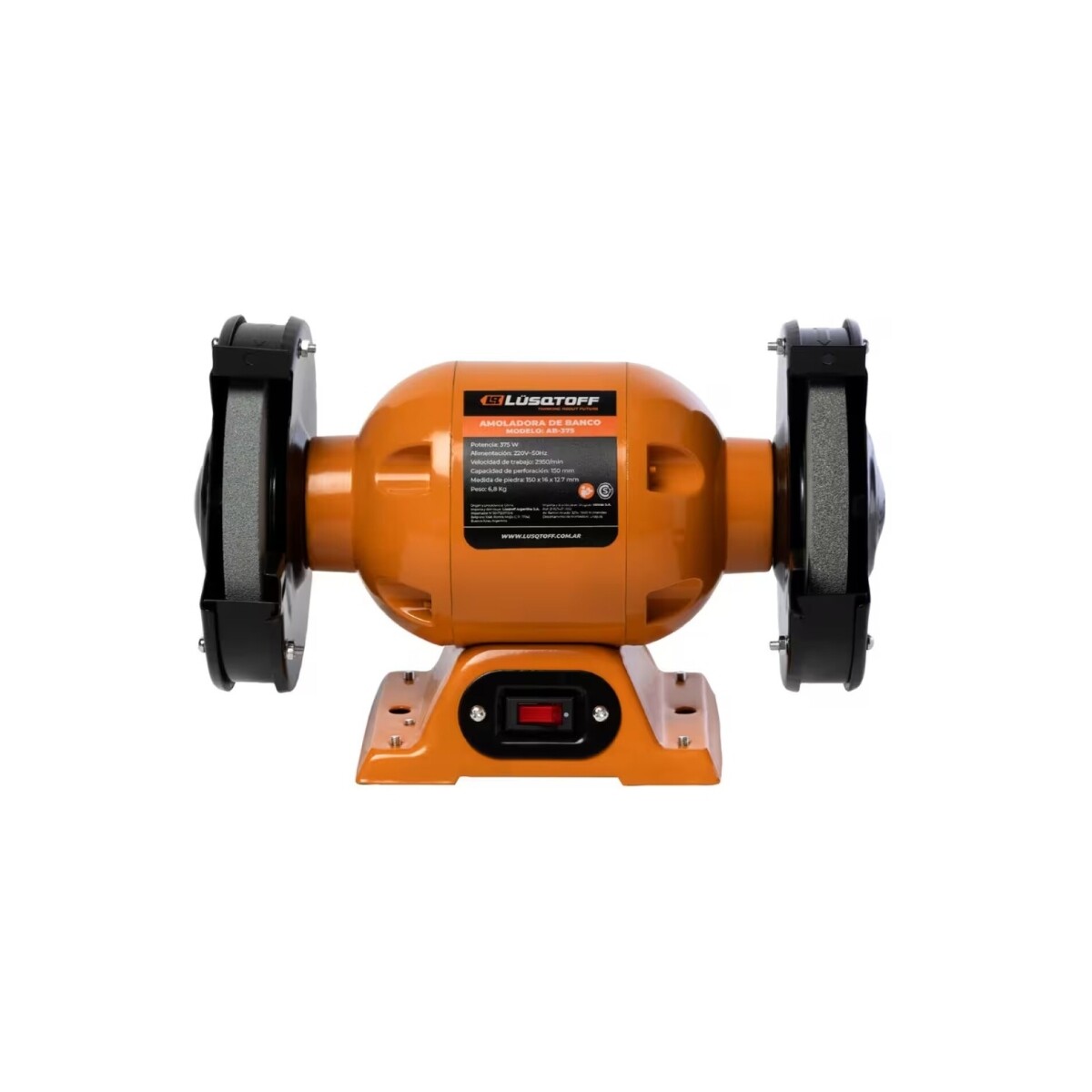 Amoladora De Banco 375w 6" Lusqtoff 