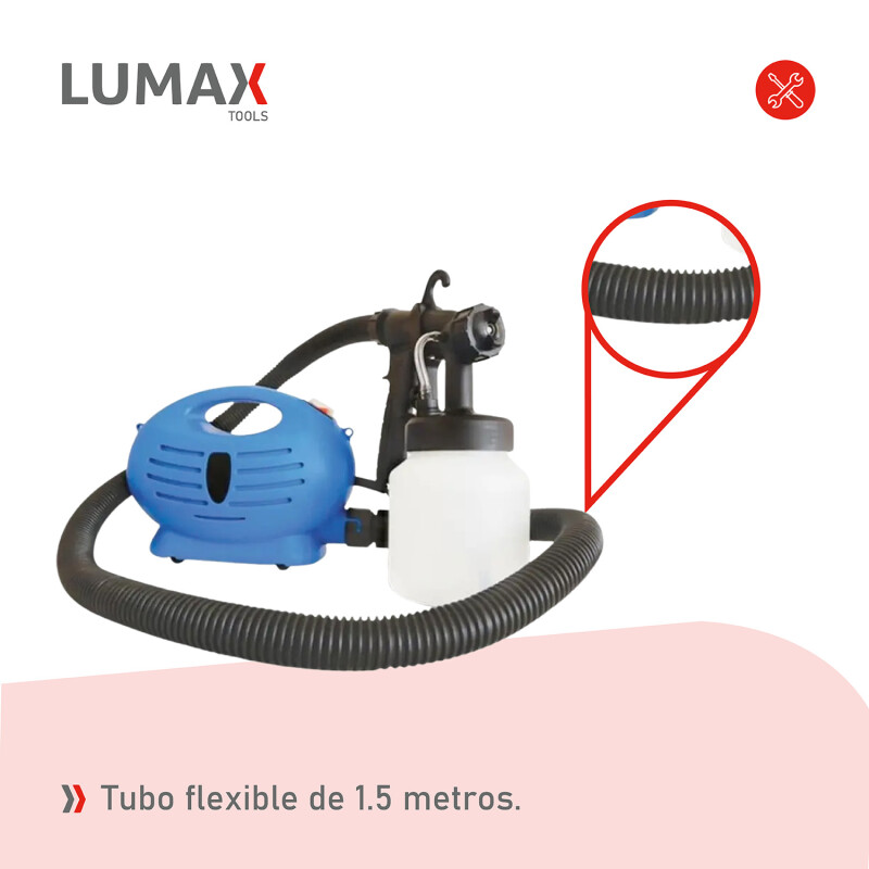 Pistola Para Pintar Lumax 650w Plastico Azul marino