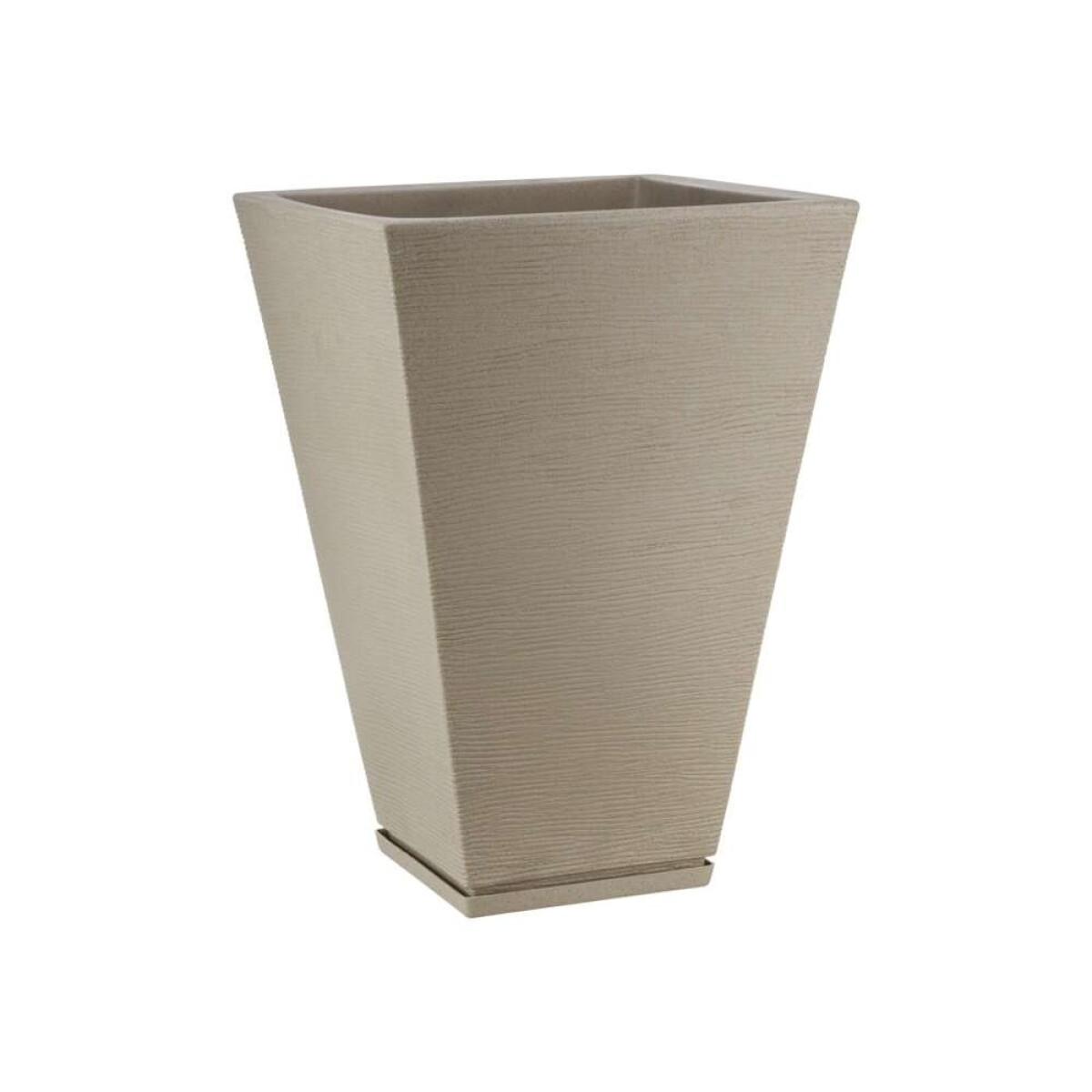 MACETA 32X55CM ZURIQUE GRAPHITO EFECTO PIEDRA - BEIGE 
