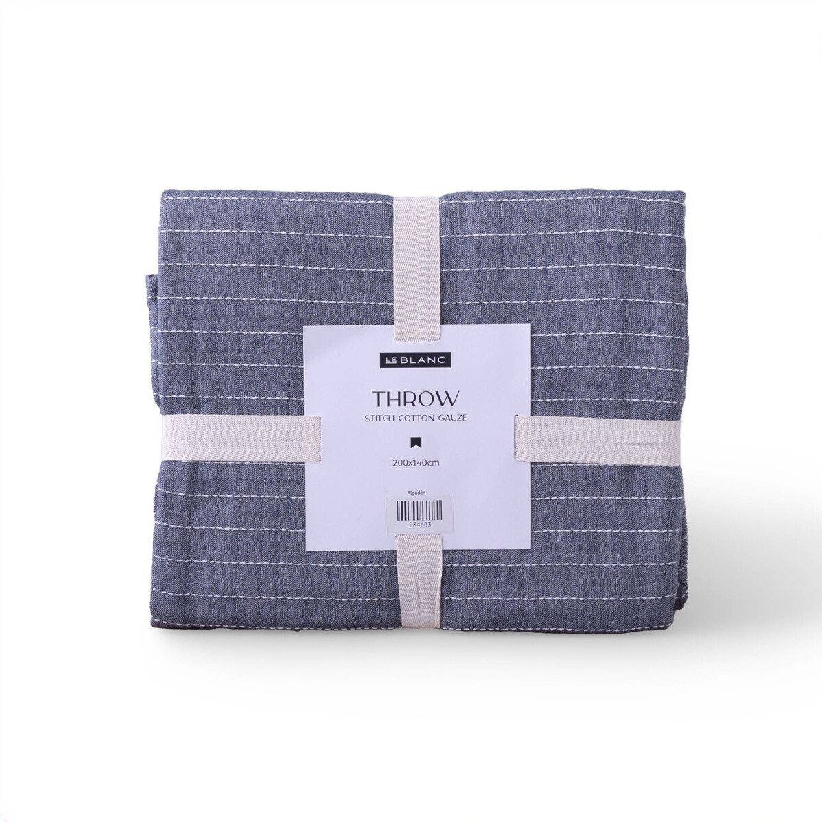 PIE DE CAMA STITCH COTTON GAUZE - ALGODON MARINO 