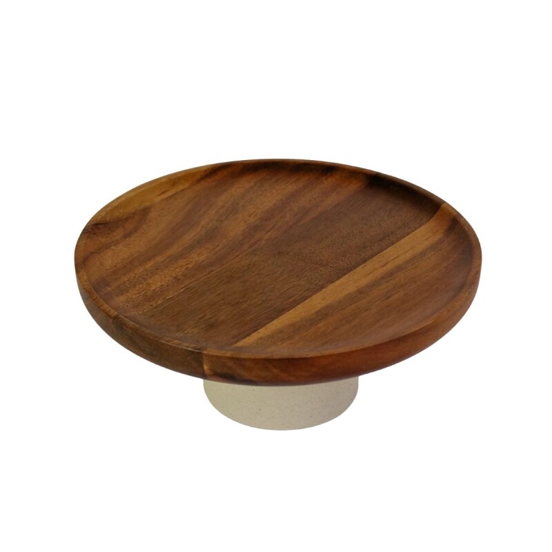 BANDEJA RED MADERA C/BASE 21.5X9.5CM Unica