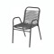 SILLA RATTAN SC-018R Silla De Jardín RUSTICO SC-018R Símil Rattan Estructura De Acero - Negro
