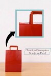 Bolsa lisa acuario 22x10x30 cm ROJO