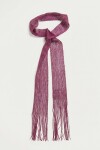 Pañuelo corbatín lurex bordo