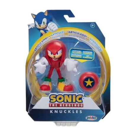Figura Sonic The Hedgehog - Knuckles - 10 cm Figura Sonic The Hedgehog - Knuckles - 10 cm