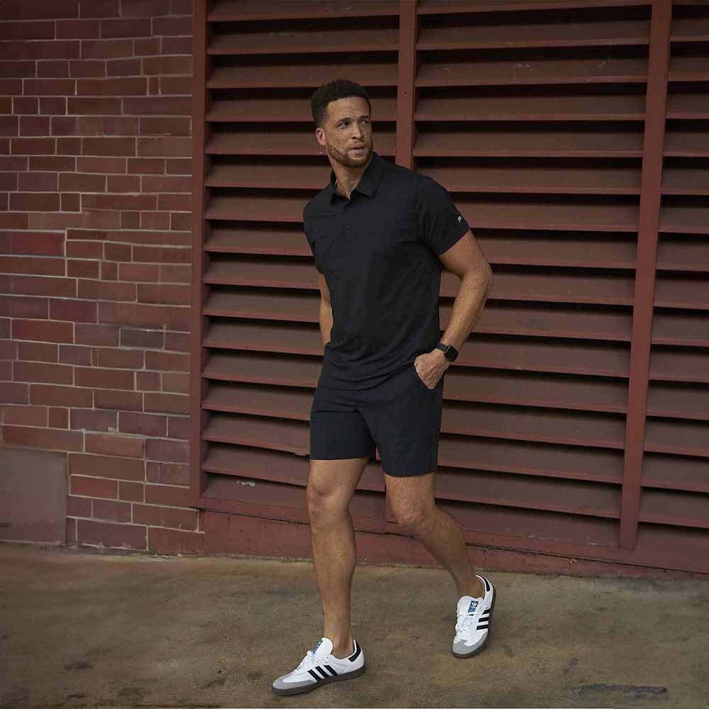 Polo Manga Corta The 24-7 Hombre Black