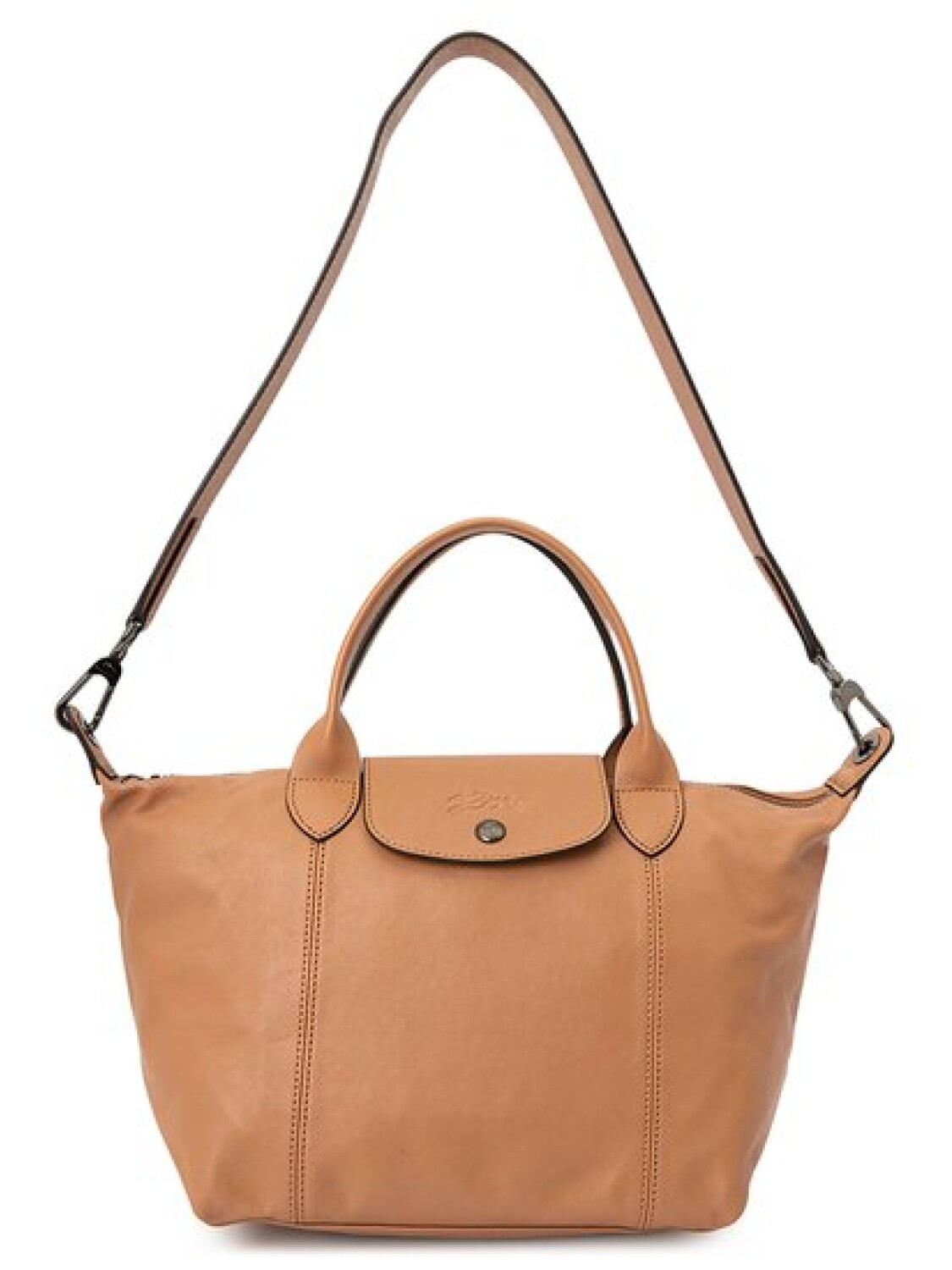 Longchamp -Cartera de cuero plegable, Le pliage cuir Camel