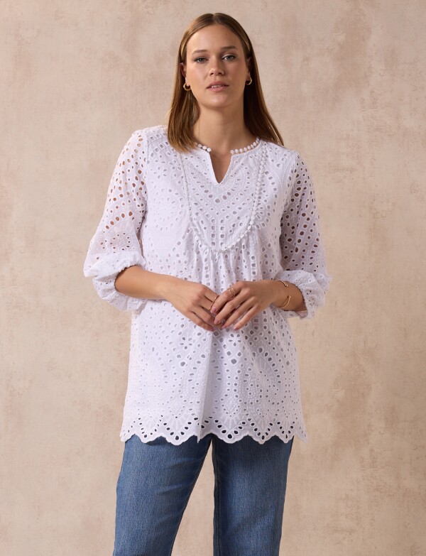 Blusa Broderie BLANCO
