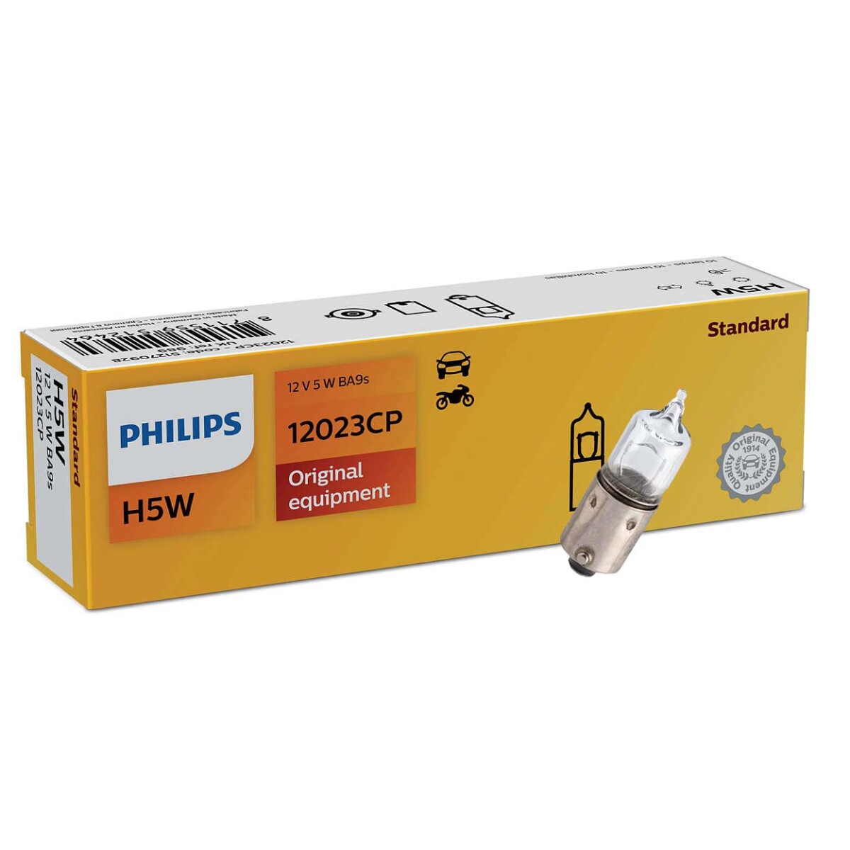 LAMPARA - H5W 12V 5W BA9S PHILIPS 