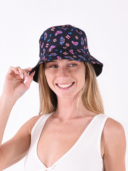 GORRO PESCADOR MARIPOSAS AZUL