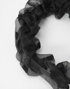 Vinchas Rígidas Liso Vincha Con Flores Textiles "halloween" - Negro