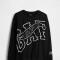 V-JPN LS HW GAP GR TEE TRUE BLACK