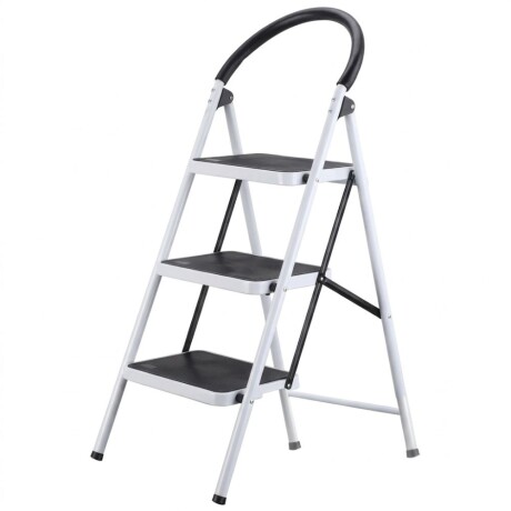 ESCALERA WORKTOOLS ACERO c/PLATAFORMA 150kg ESCALERA WORKTOOLS ACERO c/PLATAFORMA 150kg