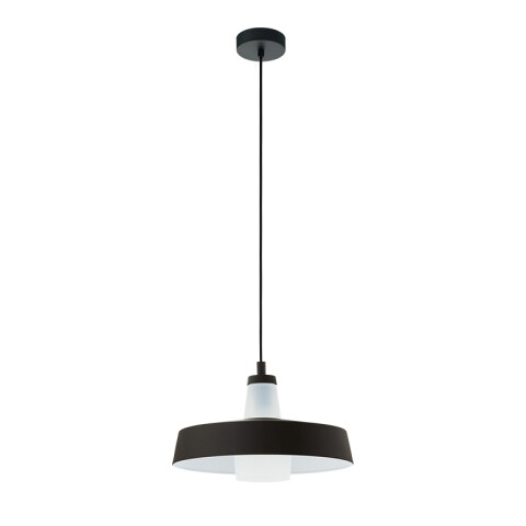 Lámpara campana acero negro/blanco Ø36,5 TABANERA EG3084