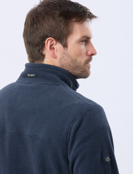 CAMPERA POLAR TEXTURADO LIVIANA Azul