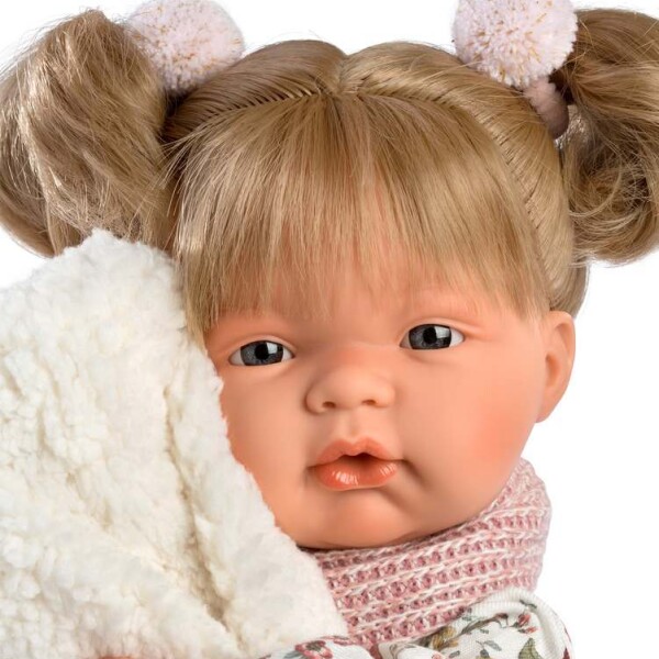 Muñeca Juguete Llorens Bebota Joelle 38cm + Ropa de Algodón® Diseño Joelle Blandita Chaleco Blanco