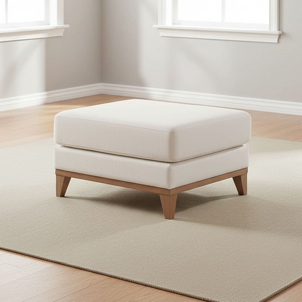 PUFF EASY CLEAN TELA BLANCO LUXOR PREMIUM HUESO