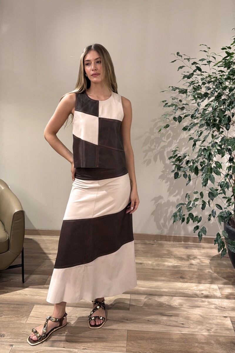 Falda Blanche NEGRO Y CRUDO