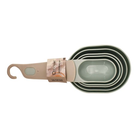 Kit 5 Cucharas Medidoras para Cocina en Varias Medidas Verde
