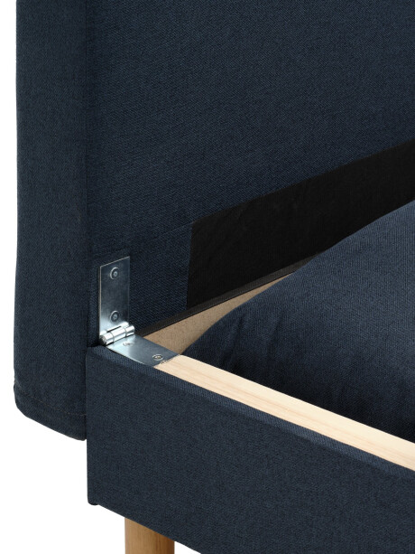 Sofá cama NORSMINDE 3 cuerpos tela azul Sofá cama NORSMINDE 3 cuerpos tela azul