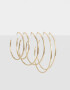 Aros Argollas Set De metal Set De Argollas De Metal - Dorado