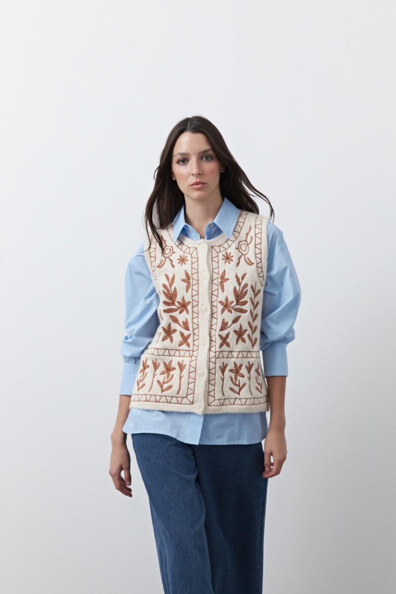 CHALECO LEIA Crudo