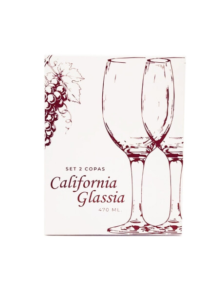 SET X2 COPA 470ML CALIFORNIA GLASSIA SET X2 COPA 470ML CALIFORNIA GLASSIA