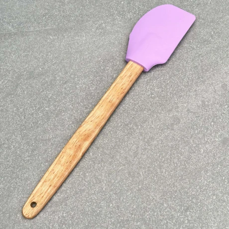 Espátula Repostería Silicona Mango Madera 29cm Espátula Repostería Silicona Mango Madera 29cm