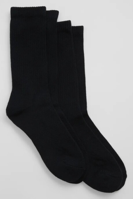 Medias Pack X2 Mujer True Black