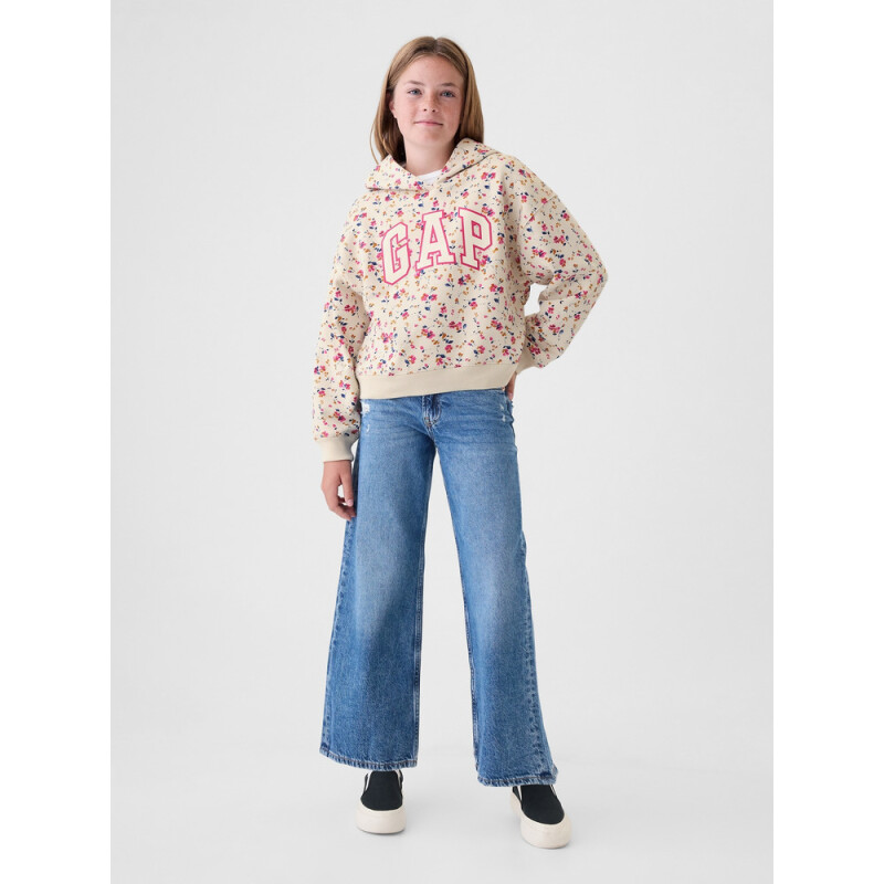 V-FRCH FT LOGO PO WHITE FLORAL PRINT