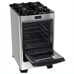 COCINA S/GAS - TERMOCUPLA- MESA VIDRIO - ENC. ELEC.- AUTO LIMP. negro