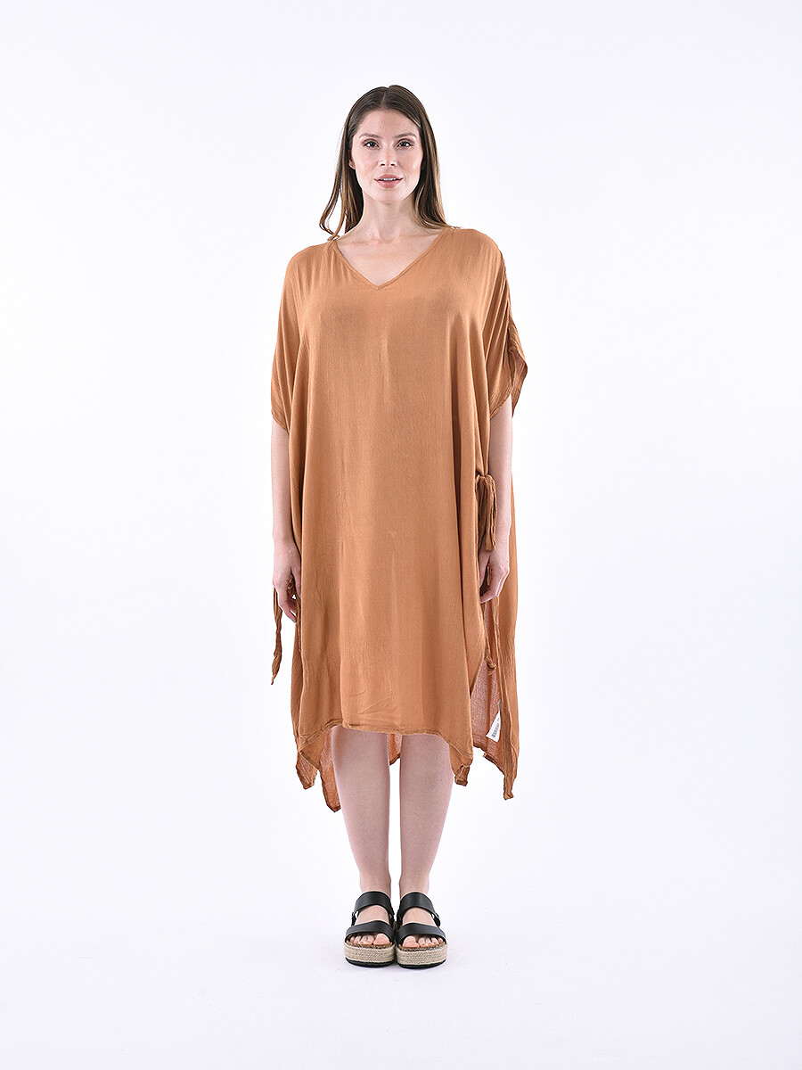 VESTIDO BOTAFOGO - MARRON MEDIO 