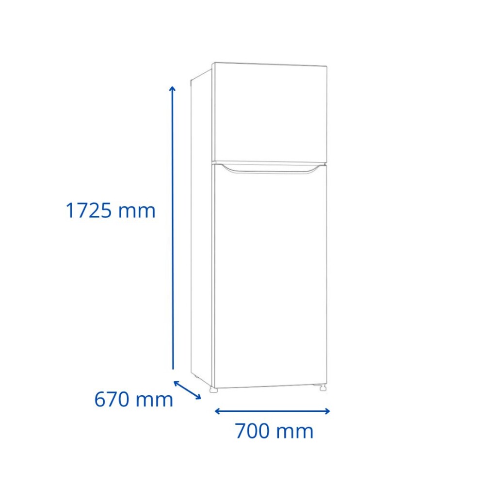 Heladera con Freezer - RJ 571 INV BL 411L Inverter No Frost - James Heladera con Freezer - RJ 571 INV BL 411L Inverter No Frost - James